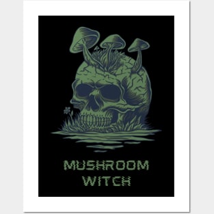 Mushroom Witch Posters and Art